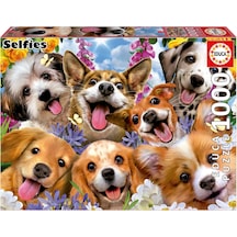 Educa 1000 Parça Yavru Köpek Selfiesi Puzzle - Puppies Selfie Howard Robinson - 19931
