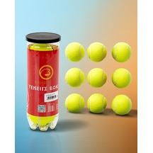 9'lu Tenis Topu Seti Dayanıklı Keçe Kaplama