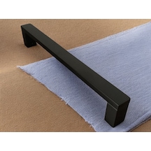 Şile Mat Siyah Ap229 Çekme Kapı Kolu Sürgülü Çekme Kol 40 Cm 1 Adet