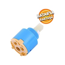 Batarya Kartuşu 40 Mm Düz Ayaksız Aç Kapa Musluk Çeşme Kartuşu