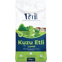 Petipure Kuzu Etli Kuru Yetişkin Kedi Maması Besleyici Vitamin İlaveli Tam Ve Dengeli Mama 10 KG