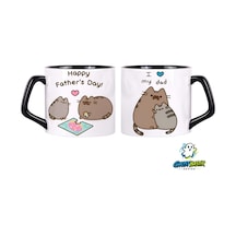 Babalar Günü Pusheen Kupa Bardak Tek Adet 0634 Çok Renkli