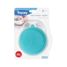 Mycey Kapaklı Mama Tabağı Yeşil Yeşil