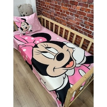 Pembe Mini Dijital Baskı Kapitone Pike Takımı