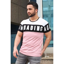 Madmext Baskılı Pudra Tişört 2974