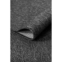 Venüs Sisal Antrasit Modern Dokuma Kilim Hasır Halı Antrasit