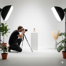 Soft Box Işık 2 Li Set Fotoğraf Video Ürün Çekimi