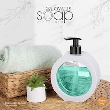 Hubrendy Çer 350 Ml Tezgah Üstü Oval Banyo Mutfak Sıvı Sabunluk Banyo Mutfak Bulaşık Lavabo Deterja Diğer