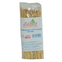 Lokman Avm Çöp Şiş Bambu Şişleri 15 CM Takribi 100 Adet 1 Paket