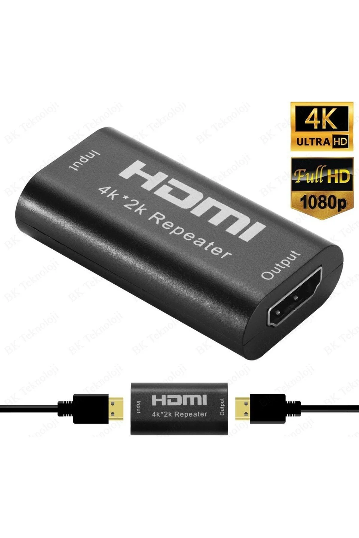 Yeni 2026 Hdmı Repeater Ara Uzatıcı 60hz 4k Sinyal Yükseltici 40 Metre Kablo Hdmi Dişi-dişi Uzatıcı