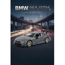 Hobbiez Lisanslı Bmw M4 Kapıları Açılabilir Model Diecast 1.36 Ölçek Metal Model Araç Gri