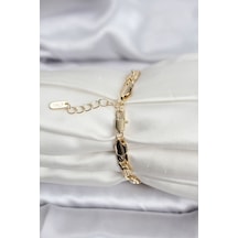 14k Gold Renk Kaplama Zincir Model Cm Kadın Bileklik Antik Gümüş 45083576