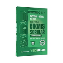 Yediiklim Yayınları 2027 Dgs Sayısal Sözel Yetenek Son 7 Sınav Tamamı Çözümlü Çıkmış Sorular