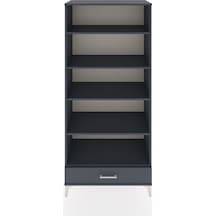 Hyperion Dolap 5 Raflı Tek Çekmeceli 88x44x195 Antrasit-antrasit Antrasit