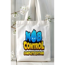 Art Hediye Mob Control Mobil Oyun Baskılı Bez Çanta Omuz Çantası Kişiye Özel Model 1 Çok Renkli