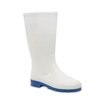 Pvc Garson Çizme Beyaz Kısa 27 Cm- Palalı