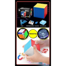 Moyu Meilong 7x7 Manyetik Bloklar 7m V2 - Mıknatıslı Standlı Tornavidalı Stickersız Zeka Rübik Küp