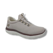 Zerhan Bewild 434 Unisex Bej Çorap Model File Hafif Taban Loafer Büyük Numara Spor Ayakkabı 45 46 47 48 Bej