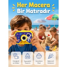 Çocuk Fotoğraf Makinesi Hd Video Kayıt Özellikli 2.0 İnç Ekranlı Type-c Şarjlı Dijital Kamera