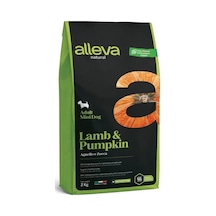 Alleva Kuzu Etli Balkabaklı Mini Irk Yetişkin Köpek Maması 2 KG