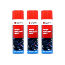 3X Würth Motor Temizleyici Sprey 500 Ml Su Gerekmez