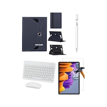 Doogee T20 Ultra 12inç Uyumlu 4in1 Set Klavye Mouse Kılıf Kalem Ekran Koruyucu