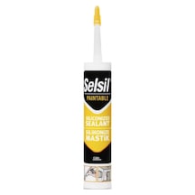 Selsil Silikonize Mastik - 500 GR Siyah