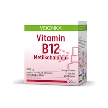 Voonka B12 Metilkobalamın Sprey & Damla 20   ML