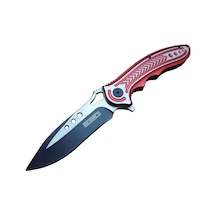 Rd T60a Kamp Çakı 20 Cm - Kırmızı Sap, Otomatik, Kemerlikli Çok Renkli