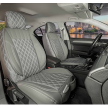Audi Q5 Uyumlu Yarı Deri Oto Koltuk Kılıfı Ön Arka Takım Set Füme Fs