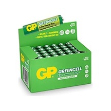 Gp Batteries Gp24g Greencell R03/1212/aaa İnce Pil, 1.5 Volt, 40&apos Lı Kutu, Yeşil/sarı/beyaz