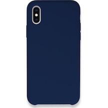 Apple Uyumlu - iPhone Xs Max Kılıf Lansman Legant Silikon - Lacivert