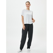 Koton Jogger Pijama Altı Beli Lastikli Lacivert 4wlk40078mk Lacivert