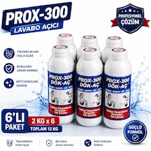 Prox -300 6'lı Dök-aç Lavabo-banyo-wc Gider Açıcı 2 Kg