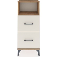 Arges Komodin Tek Raflı 2 Çekmeceli 44x30x106 Çam-aytaşı Çam