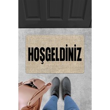 Evaşk Kapı Önü Paspası Vinil Kaymaz Tabanlı 45 X 70 Evaşkdm12066a