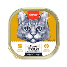 Wanpy Kedi 40 Gr Ton Balıklı Ve Tavuklu Alutray Kedi Yaş Maması