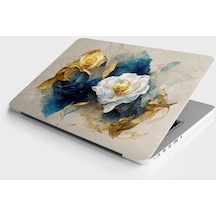 Laptop Sticker Bilgisayar Notebook Pc Kaplama Etiketi Soyut Çiçekler