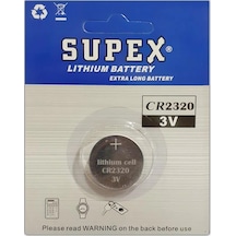 Supex Extra Long Battery CR2320 3V Lityum Düğme Pil