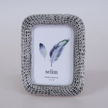 13X18 Chain Çerçeve Gümüş