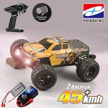 Haıboxıng 1/16th Scale 4wd Brushless Truck Uzaktan Kumandalı Araba Rtr Sarı + 1500 Mah 7.4v 2s 30c Lipo Batarya