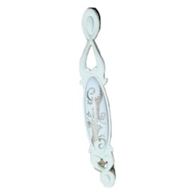 Miray 128 Mm Metal Krem Kasa Beyaz Desenli / 5 Adet Krem
