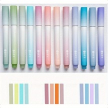 Honeybeeshop C Sku 12li Pastel Fosforlu Kalem Seti Yumuşak Uçlu Defter Okul Ofis Kullanımı Sarı