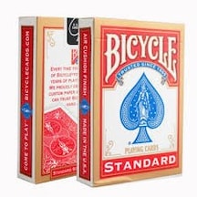 Bicycle Standart Index Oyun Kağıdı Kartı Destesi Kartları Kırmızı