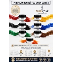 Premium Mum Yapım Hobi Seti - Parafin Wax 250 Gr - 3'lü Toz Mum Boyası Seti - Kahverengi, Siyah, Sarı Bkfabpw2503khssr Karışık