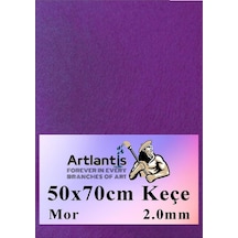Mor Keçe 50 x 70 CM 2.0 MM 1 Adet Renkli Hobi Keçesi Elişi Keçesi Anasınıfı Kreş Okul Öncesi