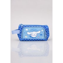 X Dekomus Lisanslı Cinnamoroll Yeni Sezon Blue Cloud Collection Kalem Çantası Açık Gri