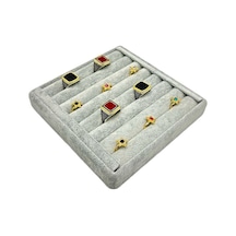 Yüzük Küpe Koldüğmesi Takı Standı Gri Anfora 15 X 15 Cm