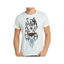Bant Giyim - Wolf Girl Dreamcatcher Beyaz Erkek T-Shirt Tişört