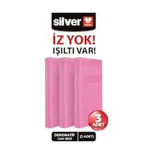 Silver Home Mikrofiber Dekoratif Cam Bezi Pembe 3'lü 42 x 68 CM